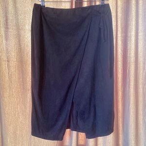Charcoal midi skirt